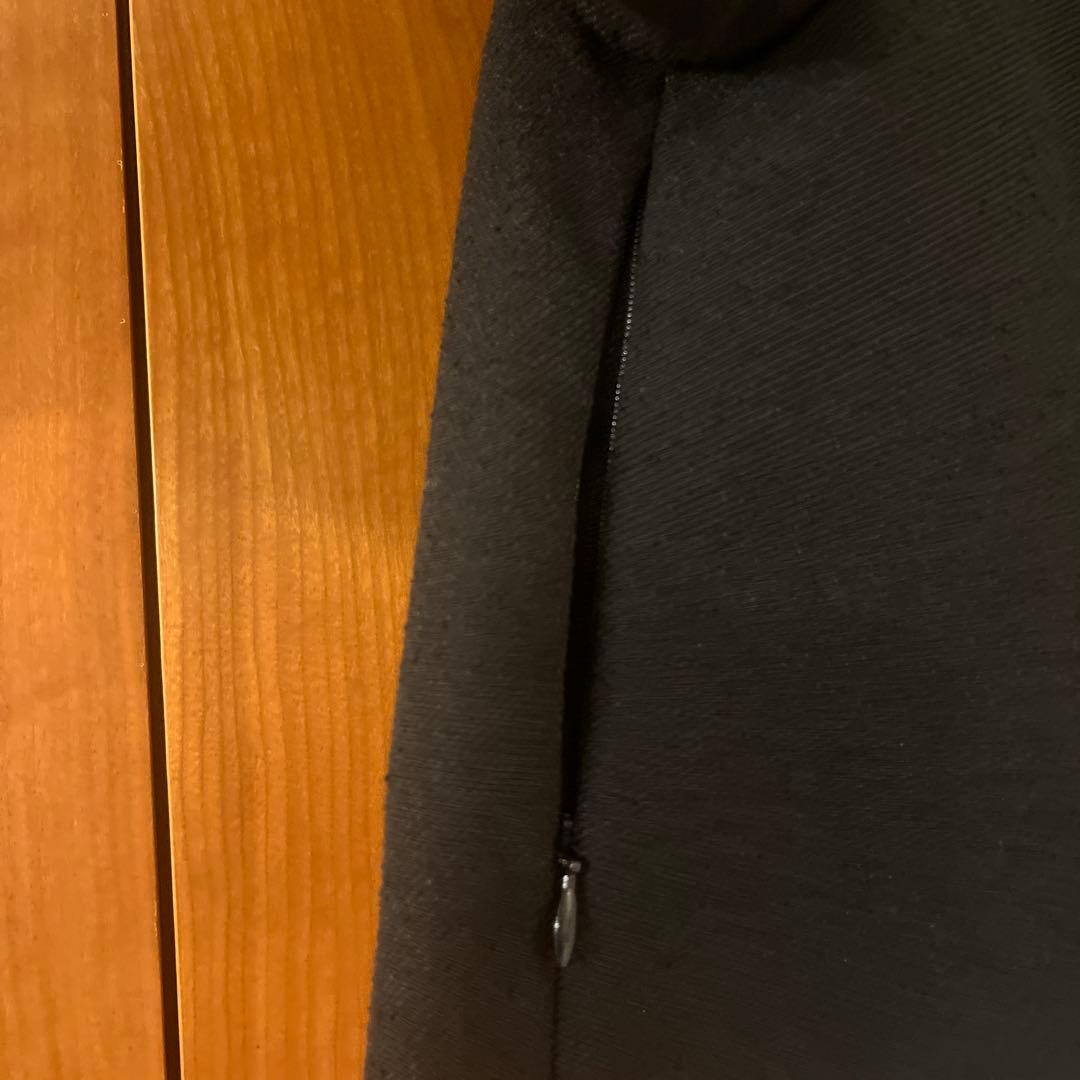 FREYノーカラージャケット 黒 バルーンスリーブ