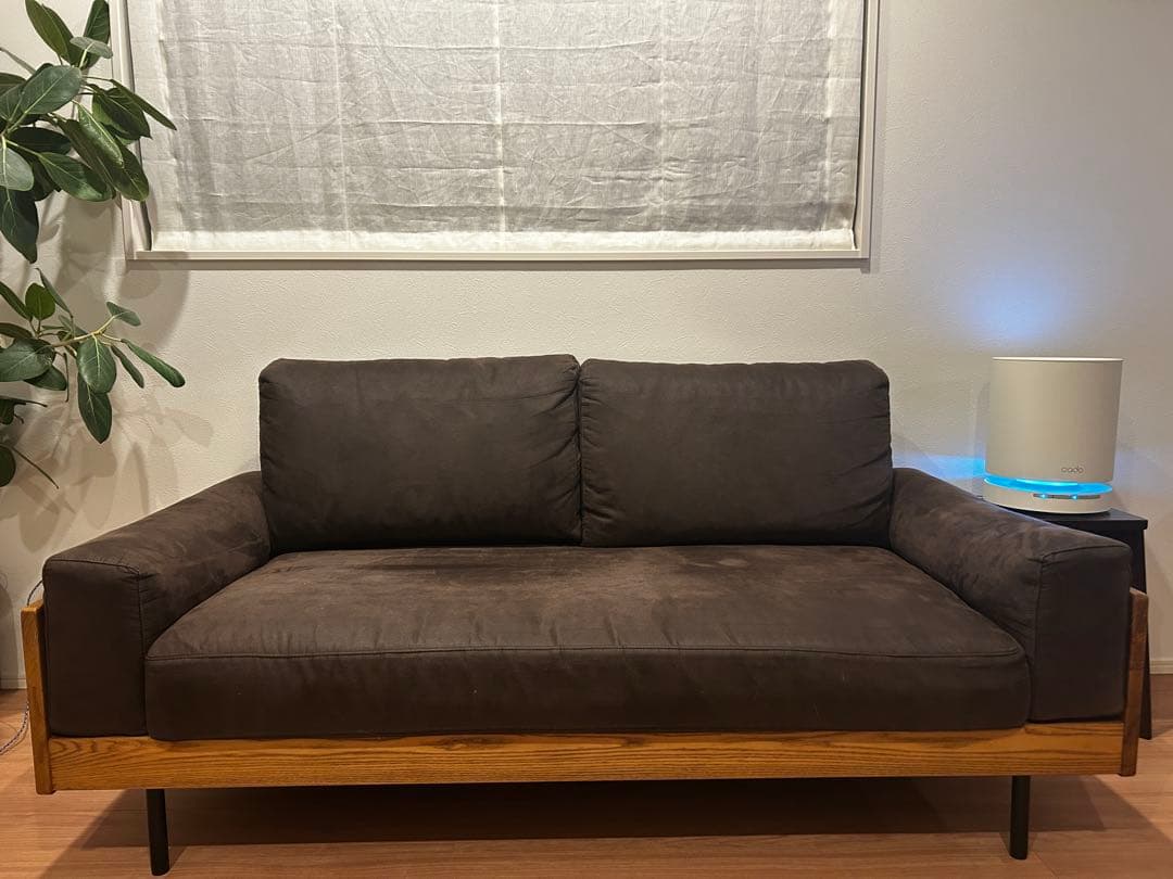 ウニコ TREL トレル カバーリングソファ 2.5シーター ブラウン