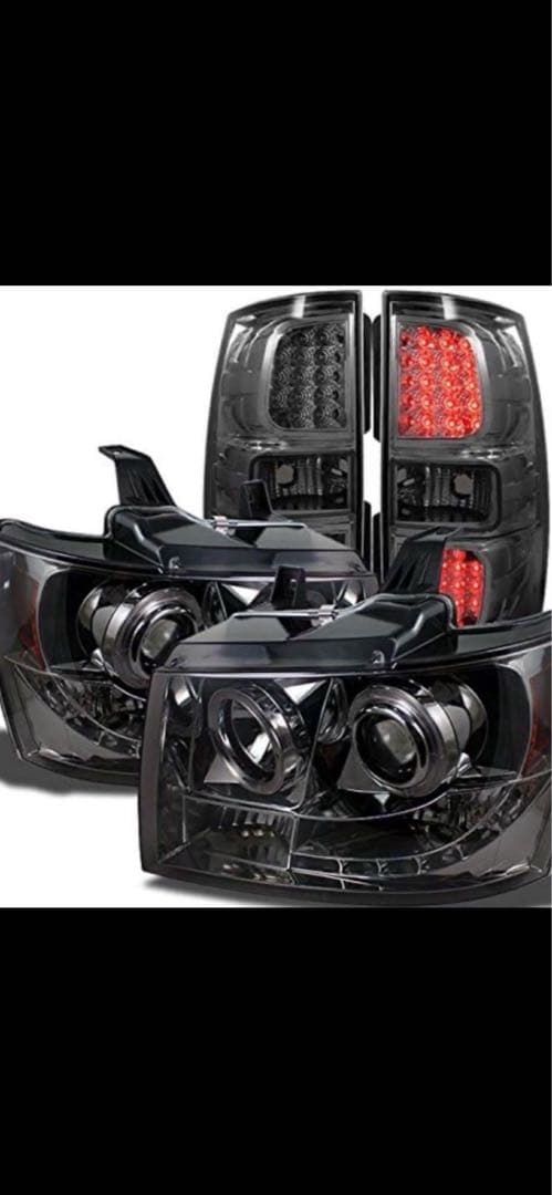 シボレーサバーバンタホ　LEDハローリングプロジェクターヘッド+LEDテール