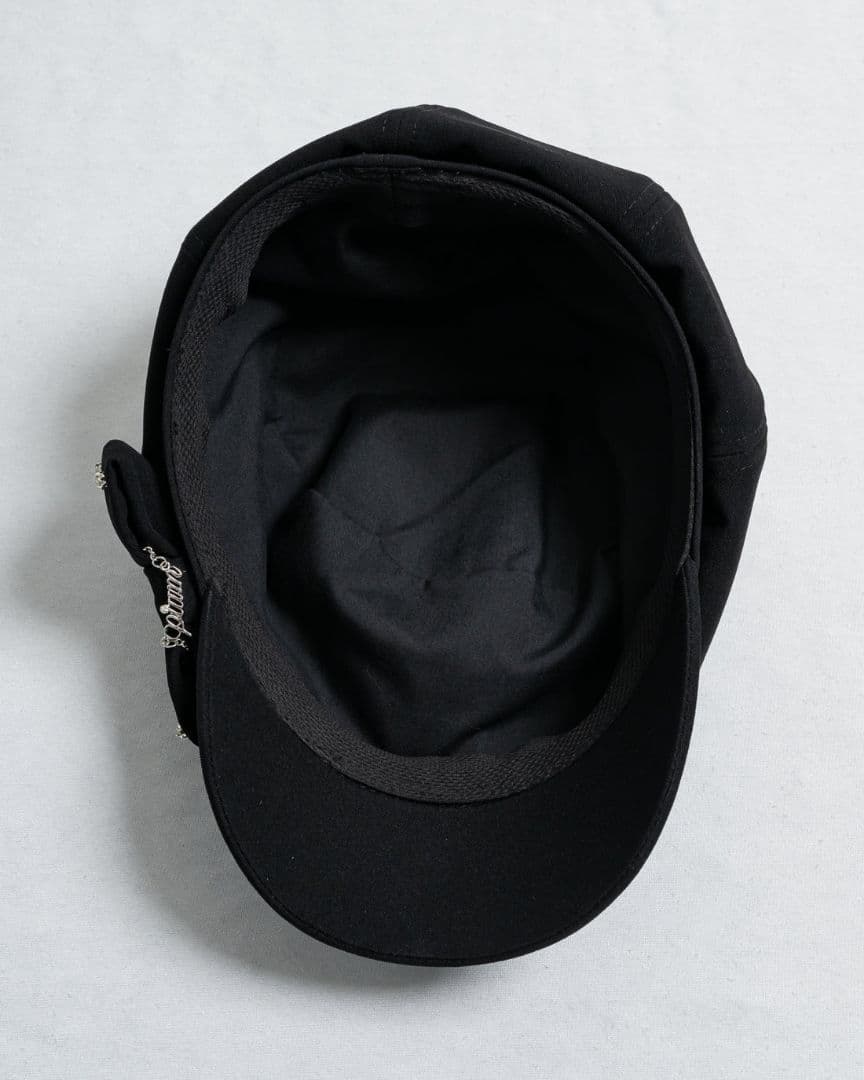 【新品】pium ビジューリボンキャスケット(ブラック)