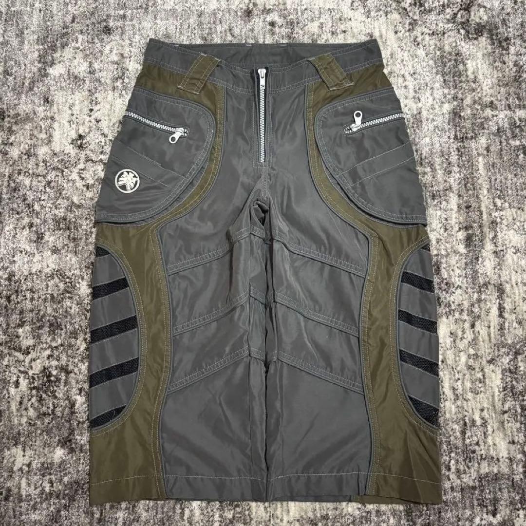 00s y2k shaman ハーフパンツ サイケ レイヴ サイバー fotus