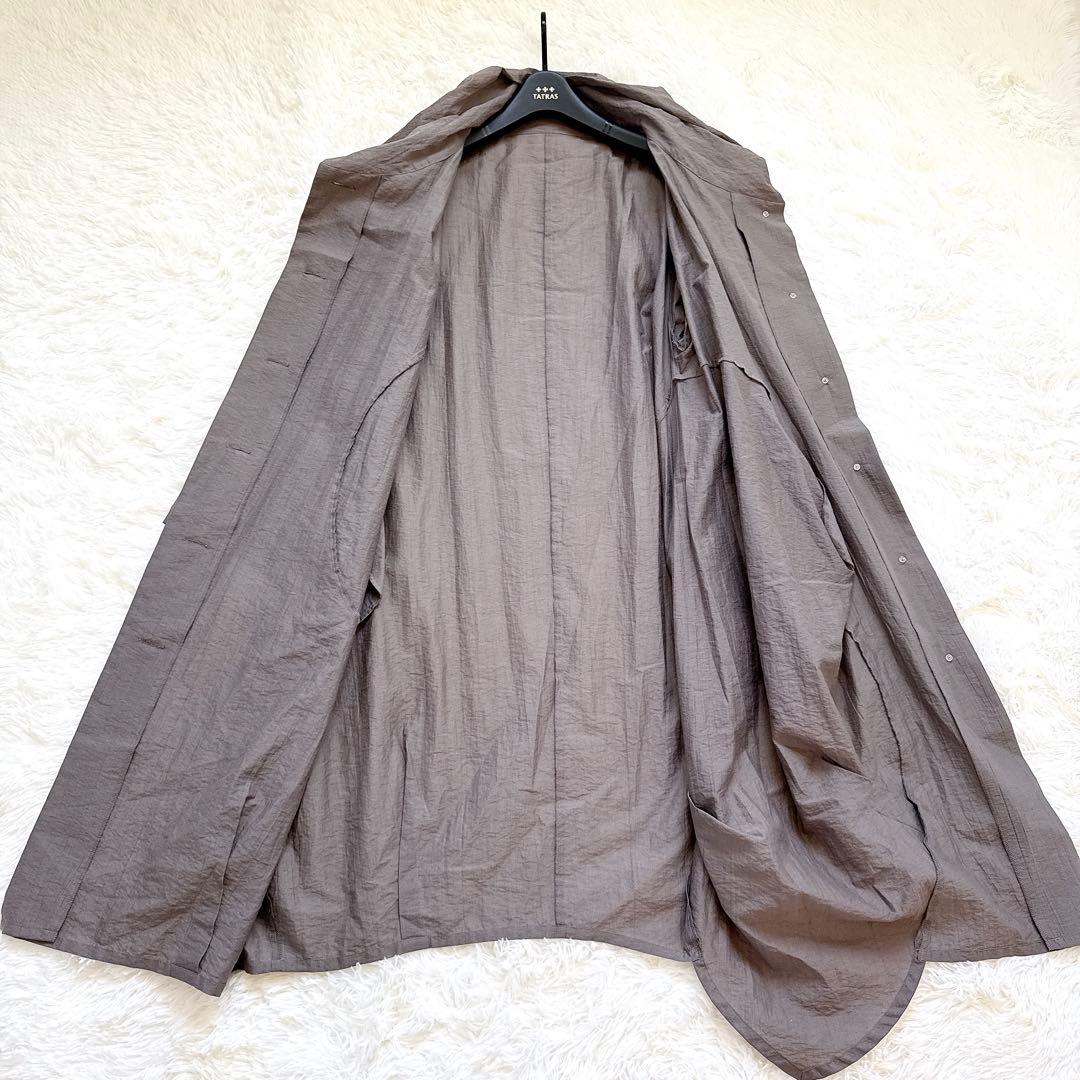 センソユニコ　慈雨　ナイロンコート　変形　コクーン　ショールカラー　サイズ40