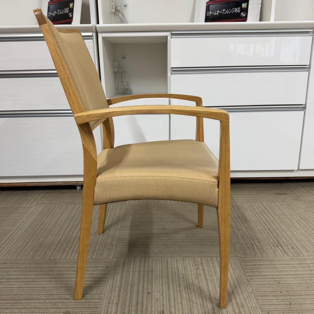 【超美品‼️】高級♪カリモク家具 ダイニングチェア アームチェア コントラクト布製