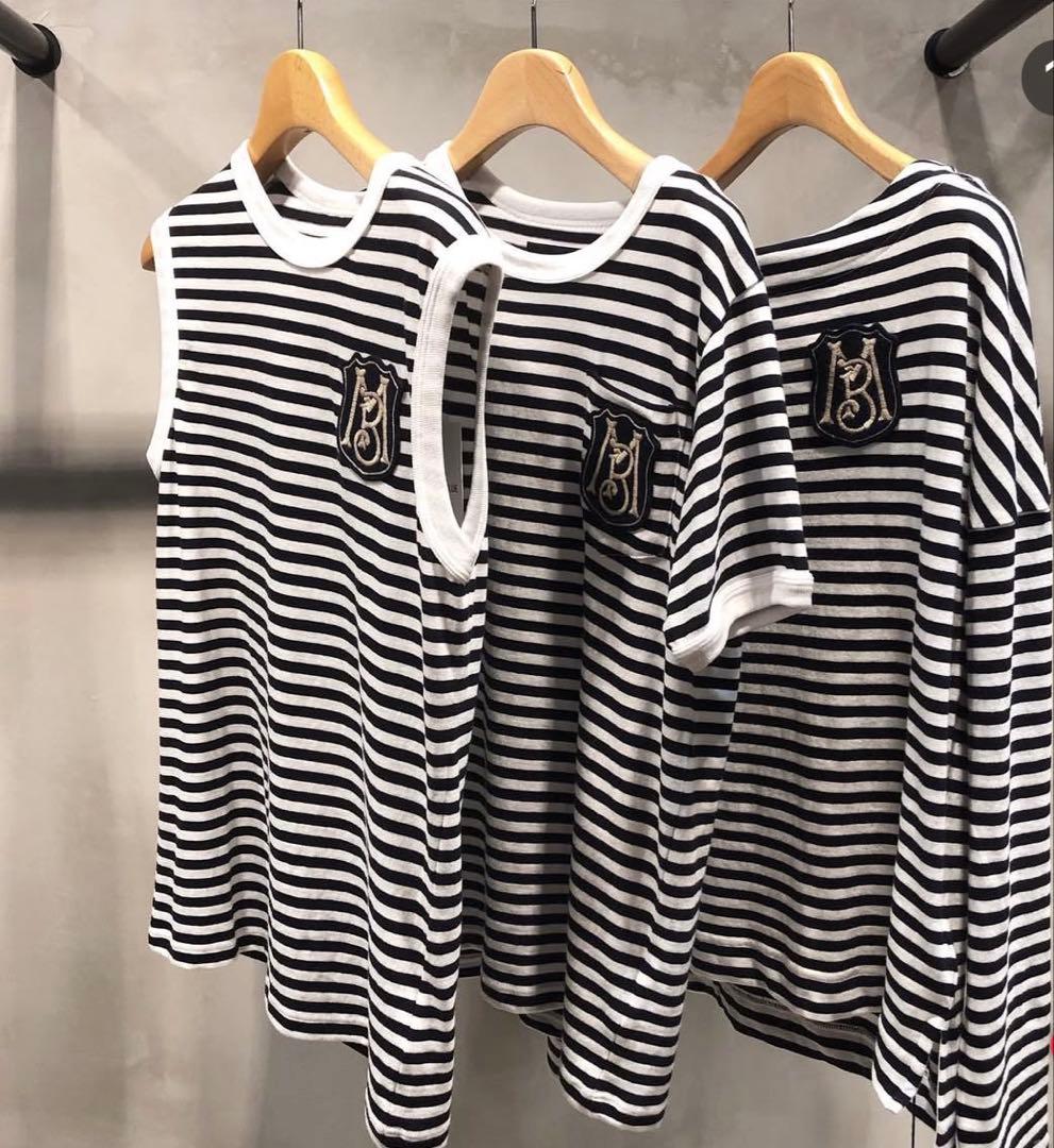 マディソンブルー　ボーダーカットソー