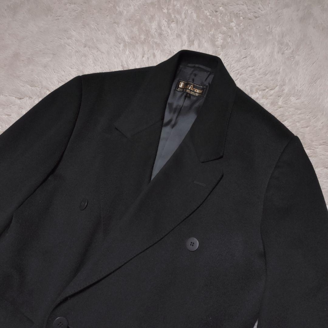 美品！Wind Armor　カシミヤ100%ロングチェスターコート　ダブル　L