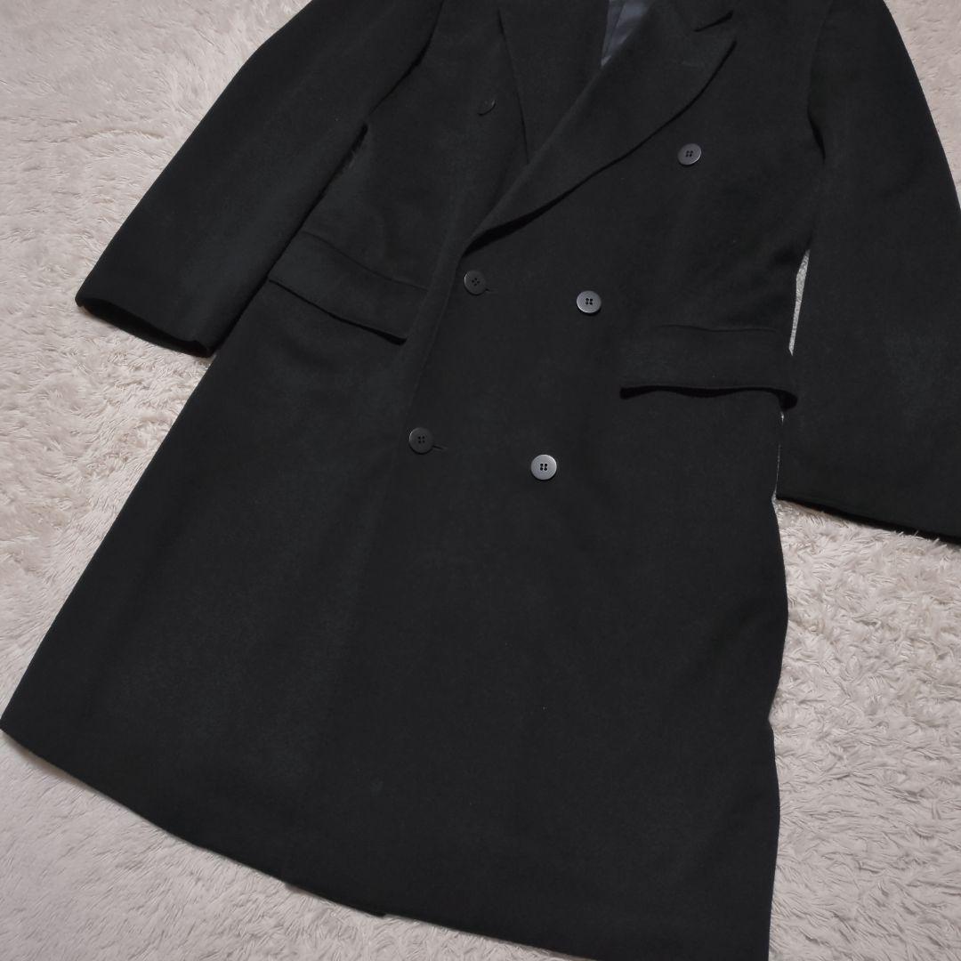 美品！Wind Armor　カシミヤ100%ロングチェスターコート　ダブル　L