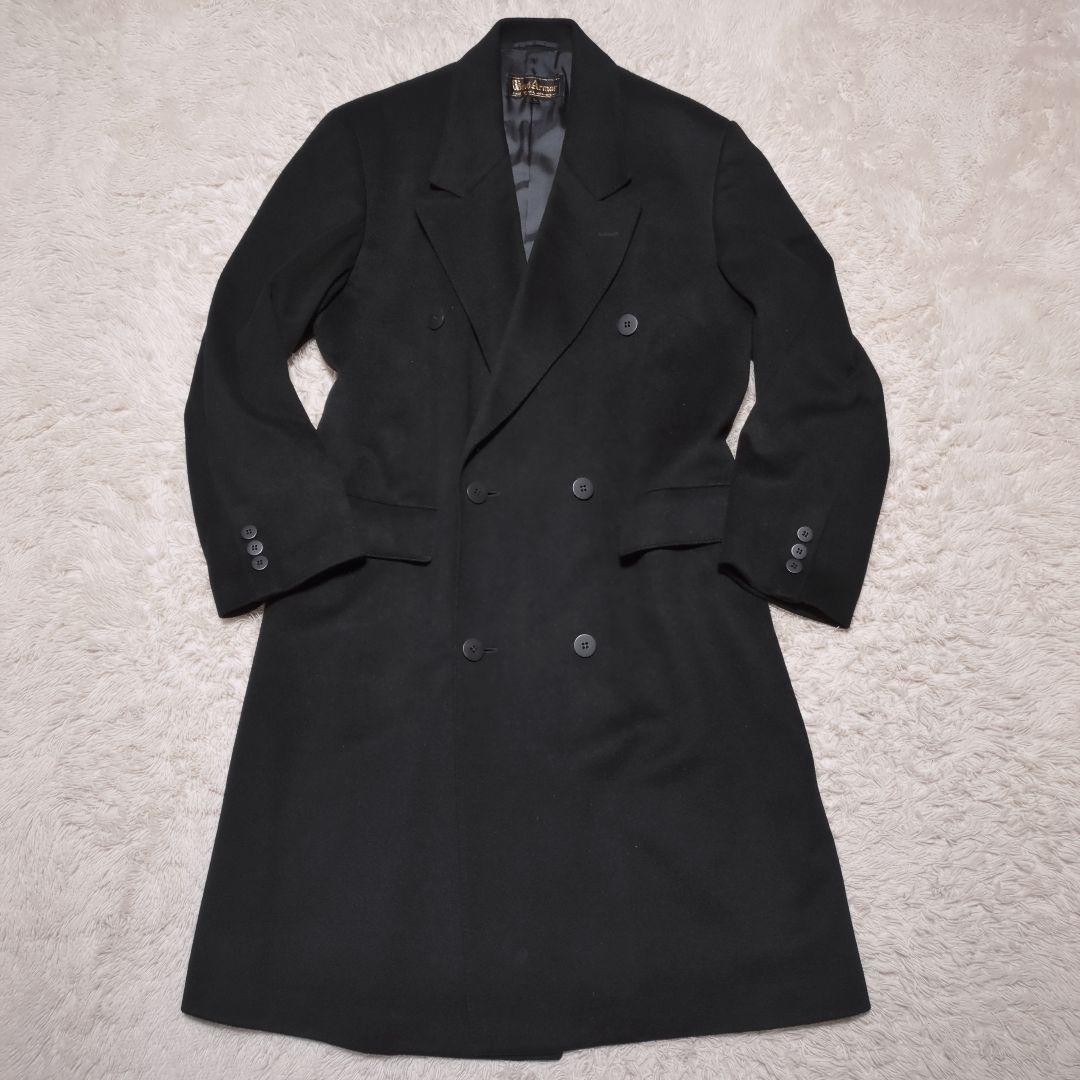美品！Wind Armor　カシミヤ100%ロングチェスターコート　ダブル　L