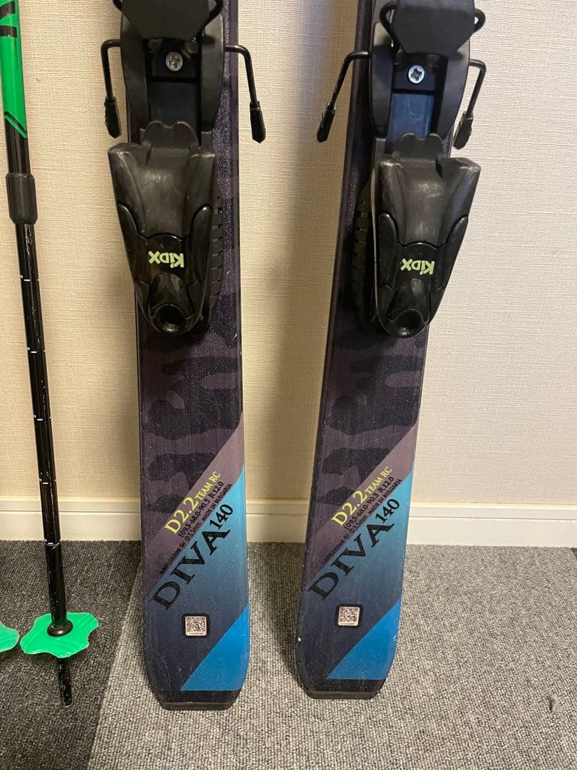 140センチHart Diva スキーセット ストック付き