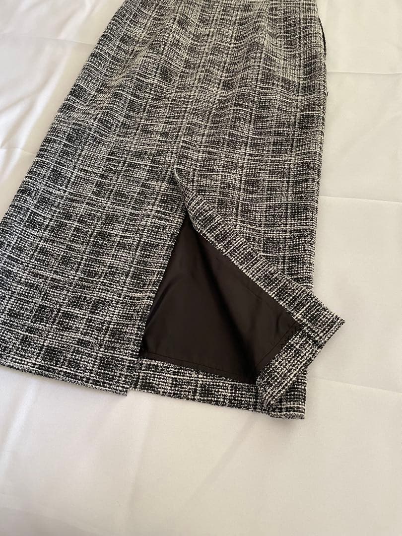 【Apuweiser-riche】ラップツイードジャンスカ