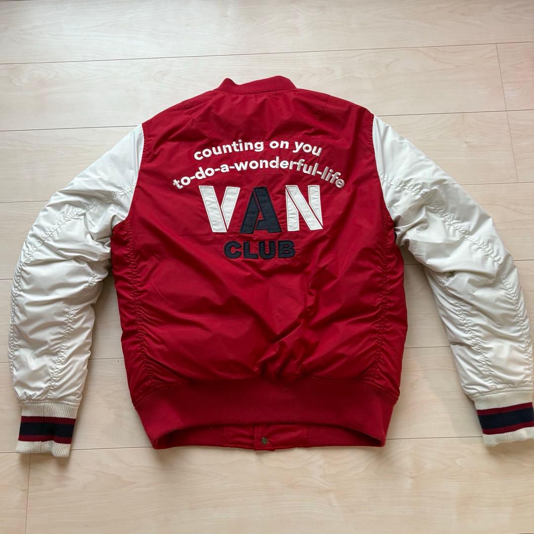 【美品】VAN CLUB スタジャン レッド/ホワイト　Mサイズ