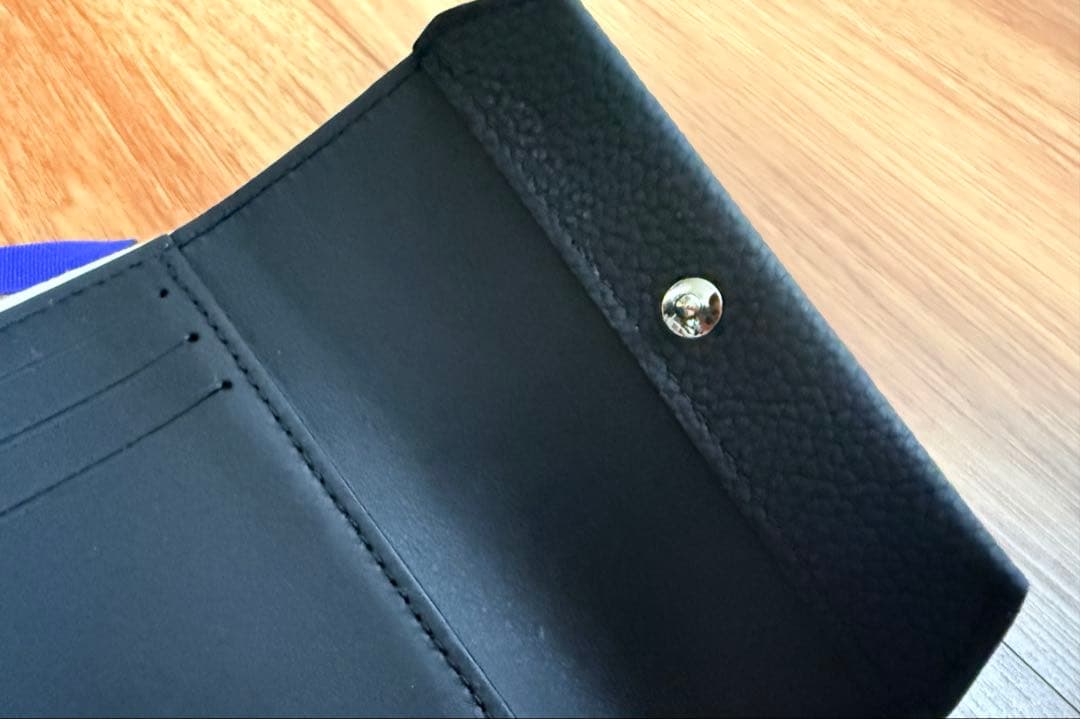 ルイヴィトン ポルトフォイユパイロット ブラック 三つ折り財布