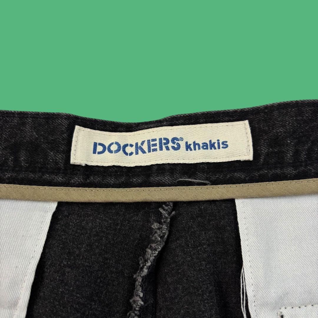 90s Dockers 2タック ブラックデニムスラックス W34 Levi's