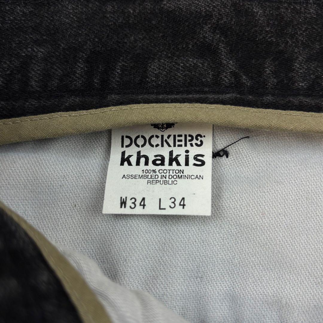90s Dockers 2タック ブラックデニムスラックス W34 Levi's