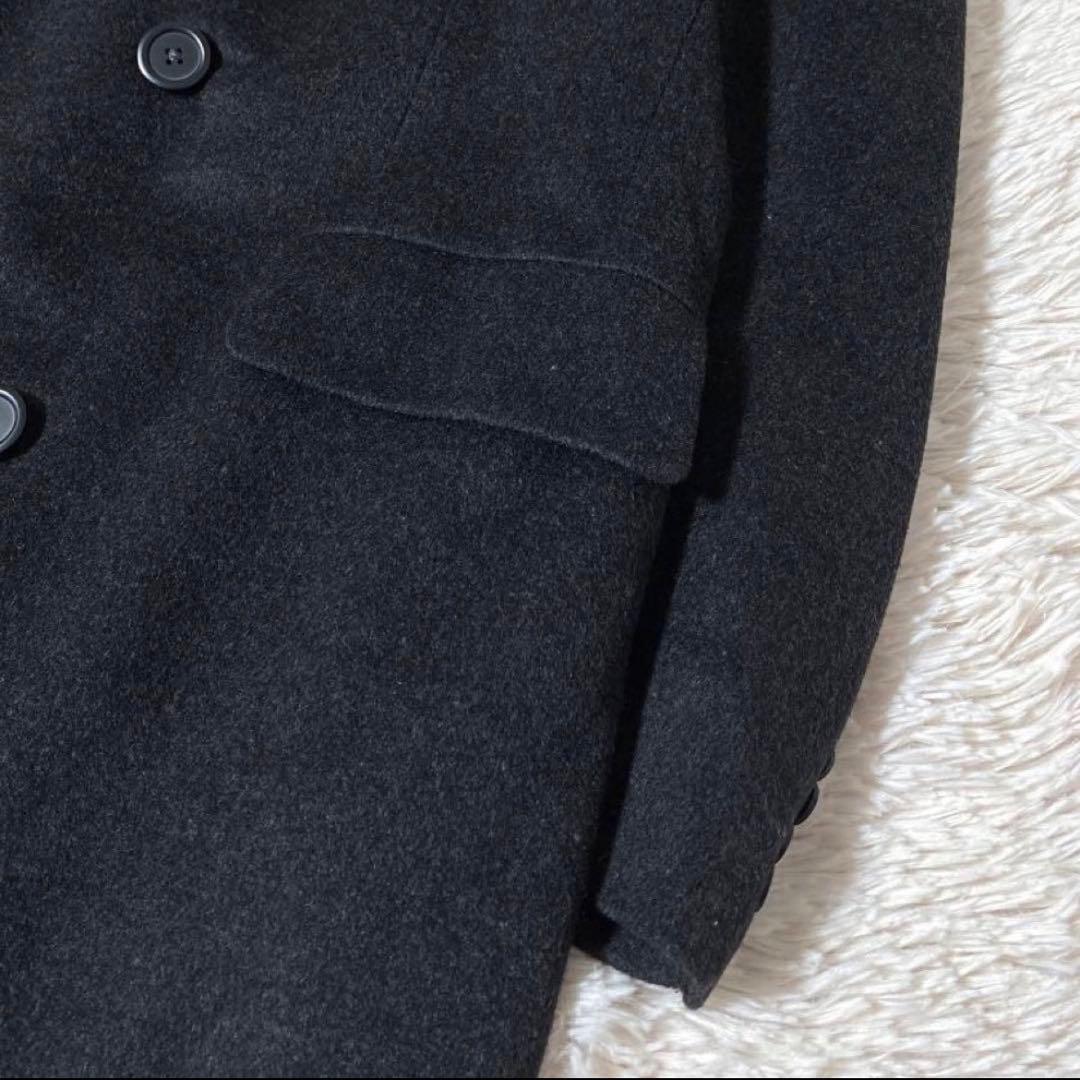 美品 ポールスチュアート 本国ライン カシミア混ダブルチェスターコート カナダ製