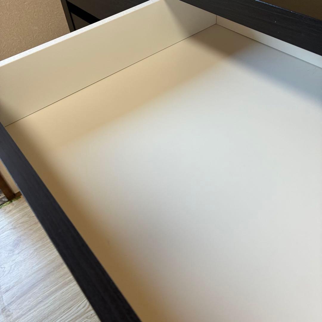 【直接引き渡し】IKEA ミッケ 黒　作業机 学習机 デスク テーブル引出し