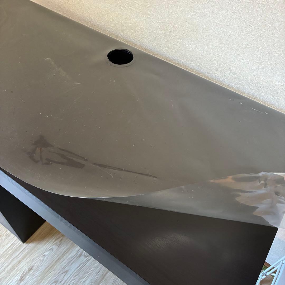 【直接引き渡し】IKEA ミッケ 黒　作業机 学習机 デスク テーブル引出し