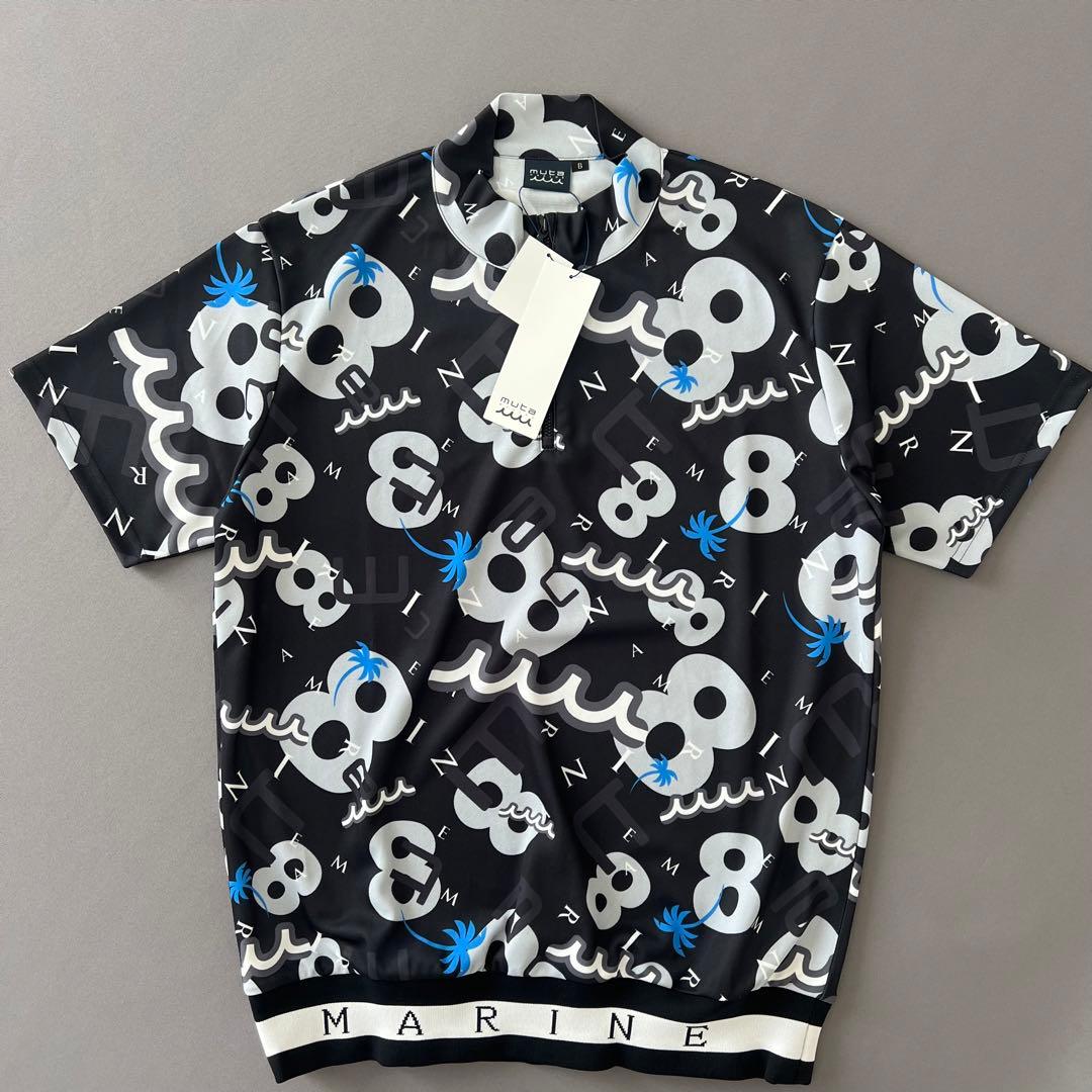 【新品】muta MARINE ムータマリン　ヘムリブ　ハーフジップ メンズ