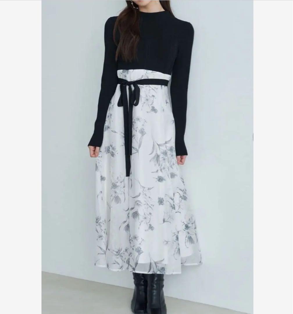 フラワードッキングコルセットワンピース MERCURYDUO スナ系 ワンピ