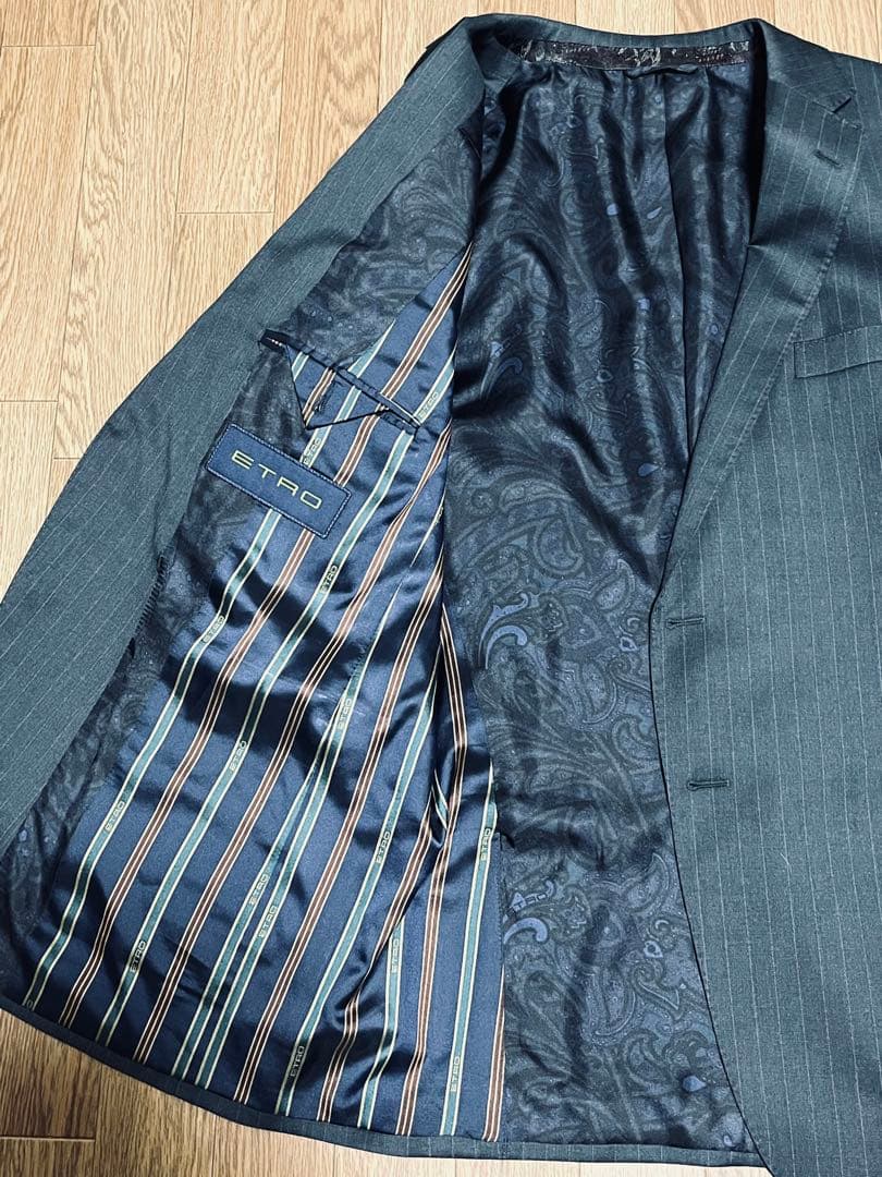 TJ　ETRO ストライプスーツ 58
