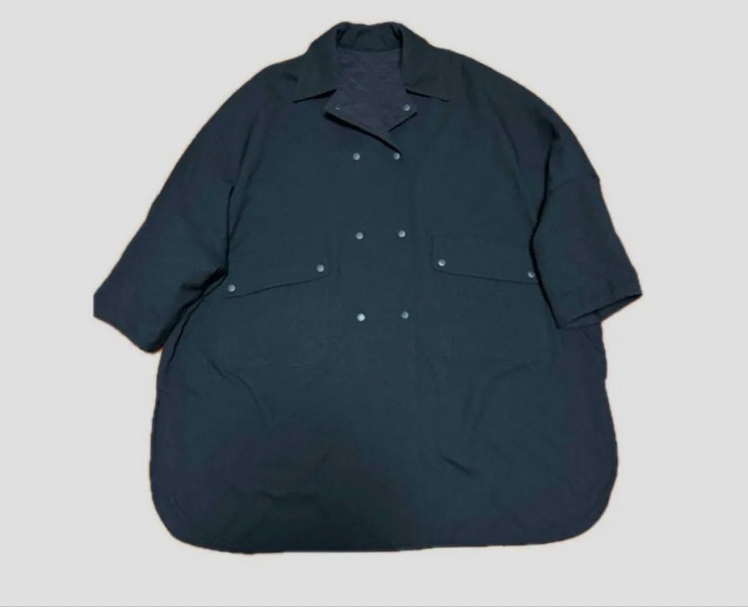 美品 ロージーモンスター リバーシブルキルティングコート ブラック 2way