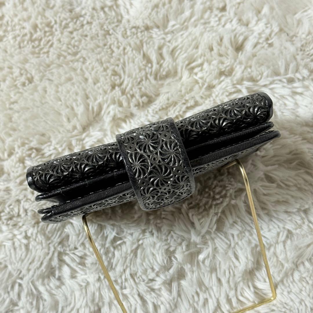 ⭐️新品未使用⭐️　ヒロコハヤシ　GIRASOLE　二つ折り財布　メタリック加工