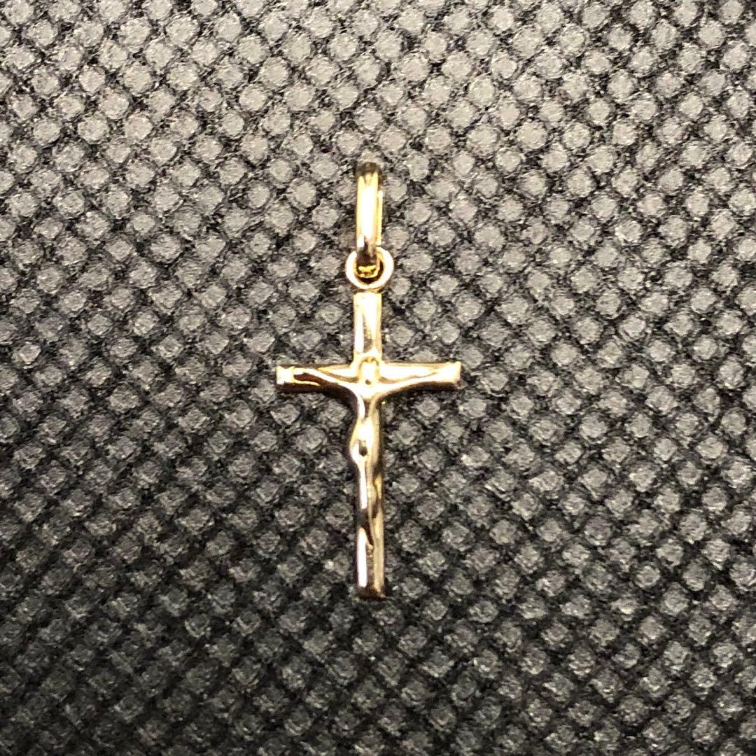 K18 クロス モチーフ ペンダント トップ 18金 イエローゴールド