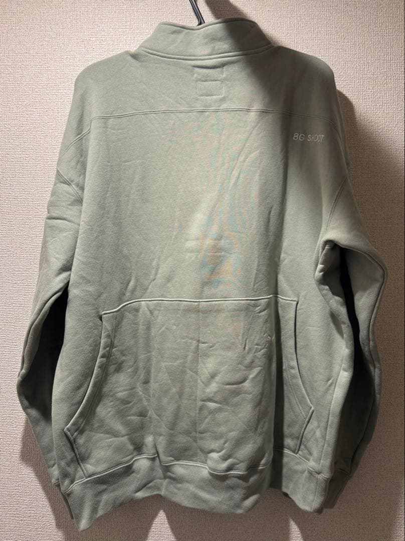 お*読様 8G SHOOT ハーフジップスウェット ミントグリーン XL