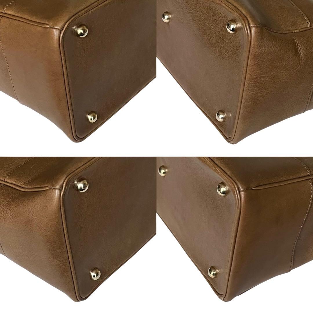 極美品 HAMANO クラッシーアーバントート ミニ ゴールド金具 南京錠 底鋲