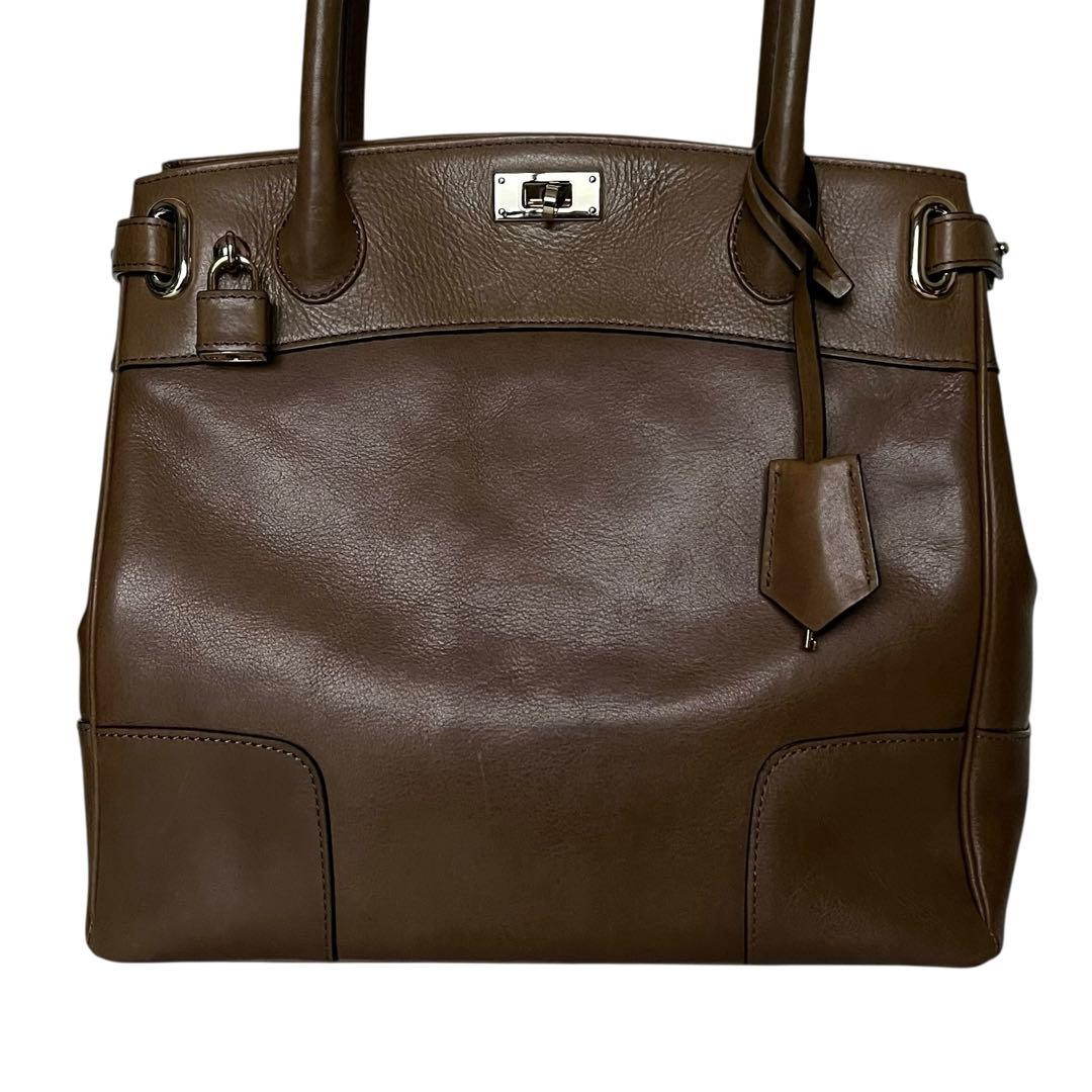 極美品 HAMANO クラッシーアーバントート ミニ ゴールド金具 南京錠 底鋲