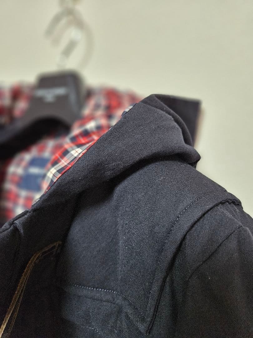 コム・デ・ギャルソン・オム ダウン入りネイビー ダッフルコート