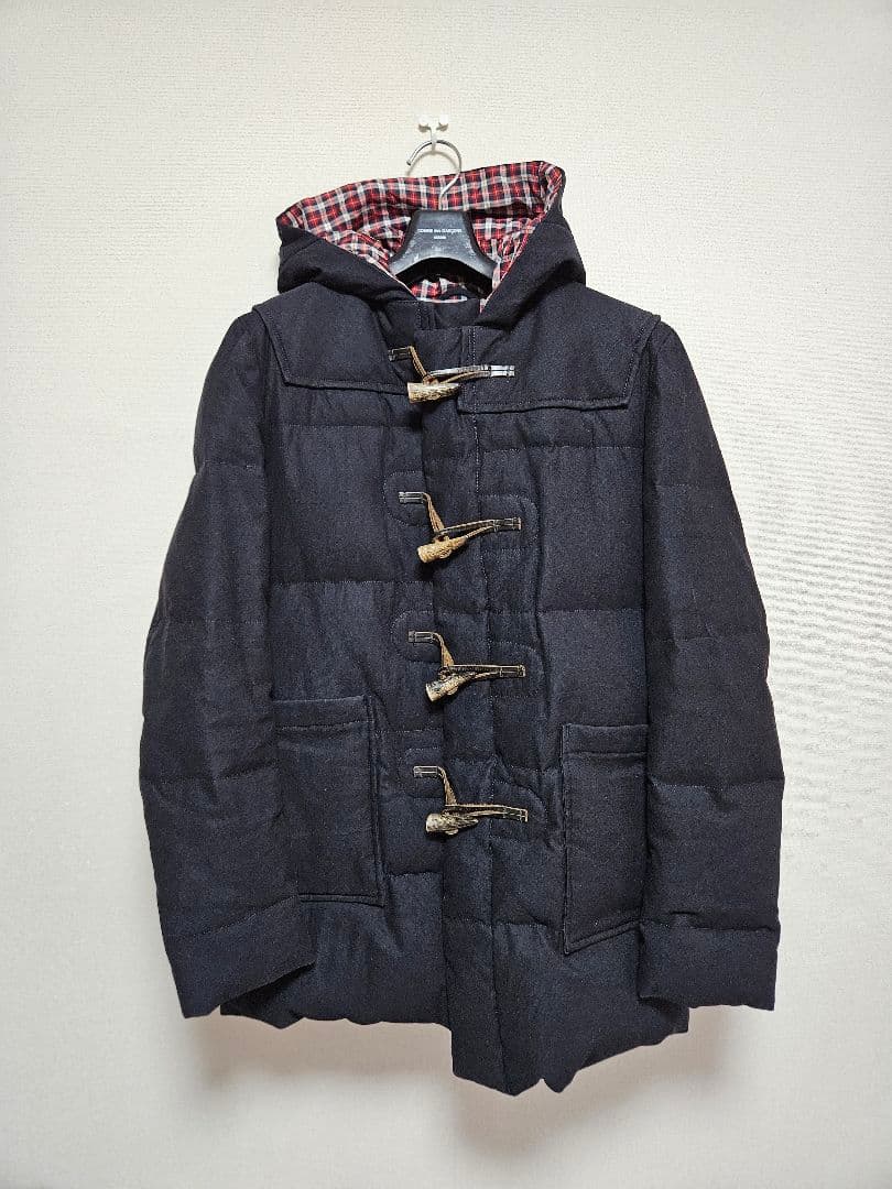 コム・デ・ギャルソン・オム ダウン入りネイビー ダッフルコート
