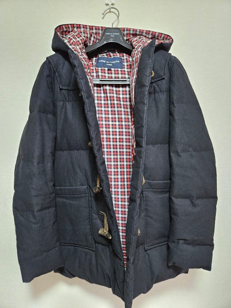 コム・デ・ギャルソン・オム ダウン入りネイビー ダッフルコート