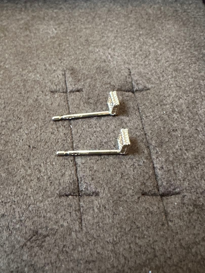 ココシュニック COCOSHNIK K10 イエロゴールド ダイヤモンドピアス