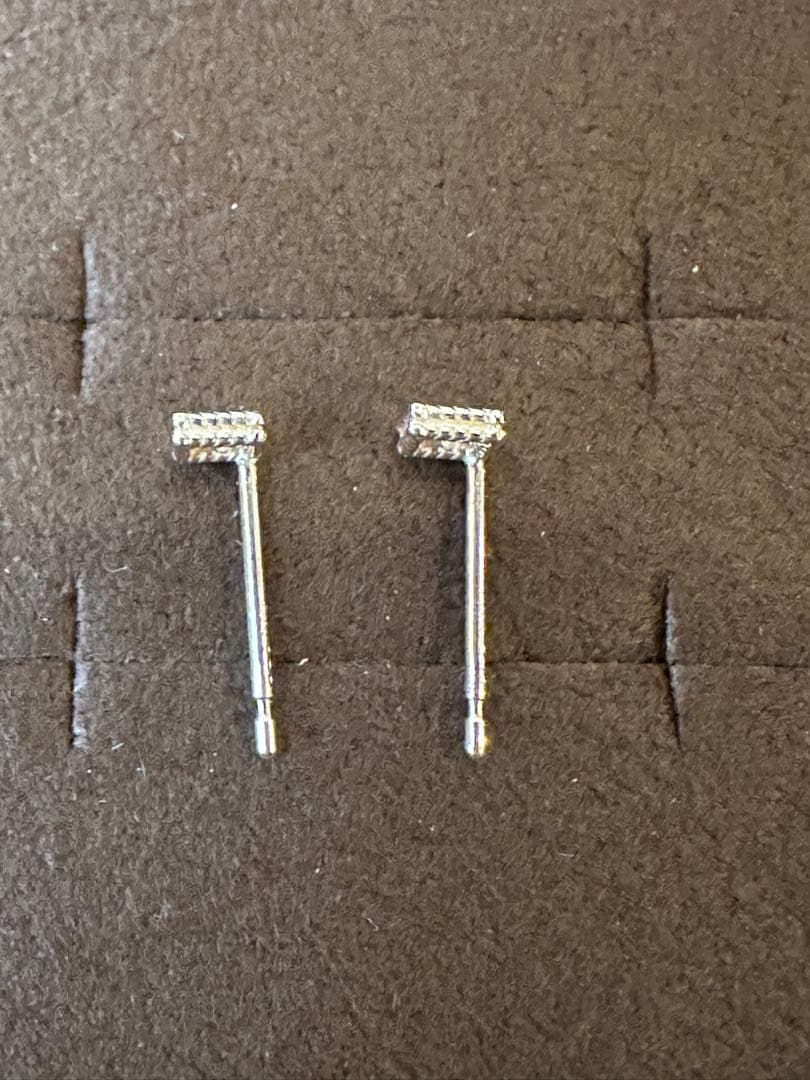 ココシュニック COCOSHNIK K10 イエロゴールド ダイヤモンドピアス