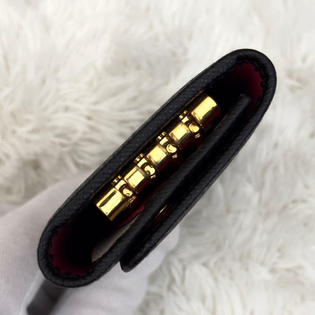 極美品⭐️現行 RFID内蔵 PRADA プラダ サフィアーノ レザー キーケース