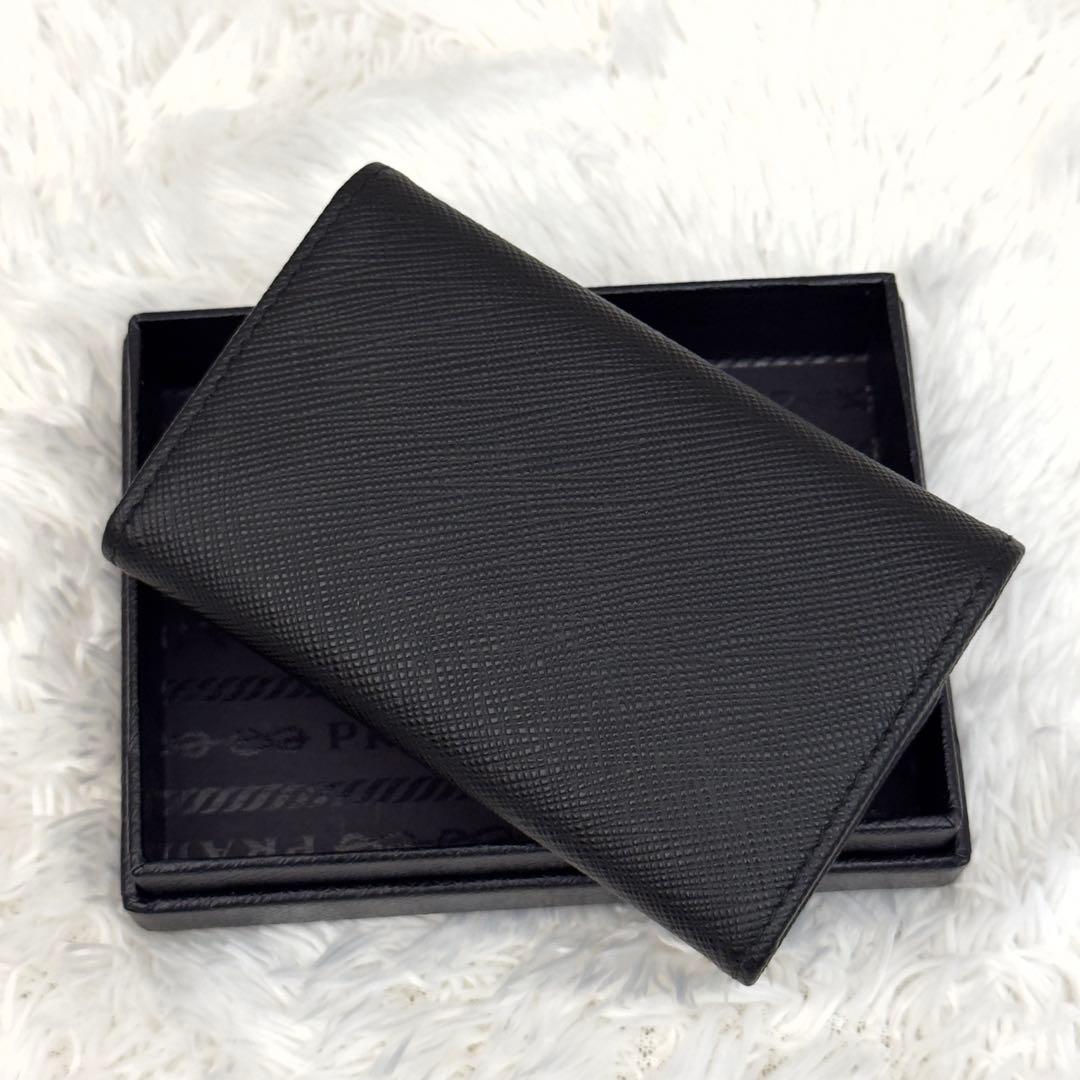 極美品⭐️現行 RFID内蔵 PRADA プラダ サフィアーノ レザー キーケース