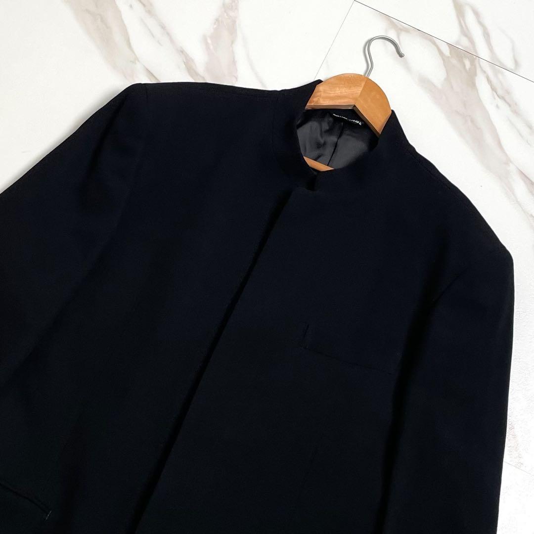 【美品✨】マオカラー スーツ セットアップ 比翼 sausaito 黒 A6