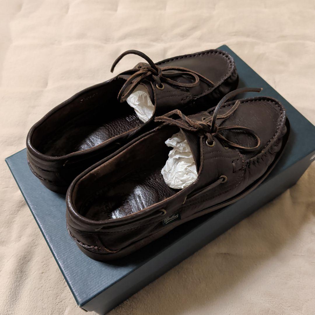 BEAMS別注 Paraboot BARTH 鹿革 マロン 7.5 箱付
