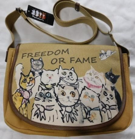 日本製マンハッタナーズ　ベーカリーショルダーバッグ　ペディグリー猫