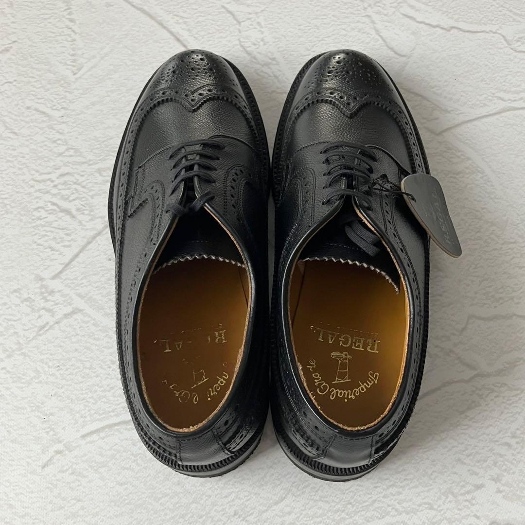 【新品未使用】リーガル インペリアルグレード 2235 ロングウイングチップ 黒