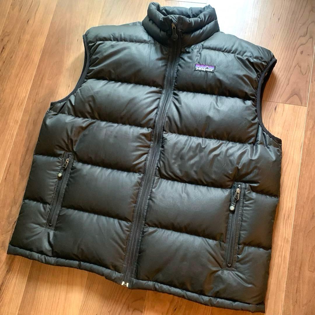 patagonia ダウンベスト L 黒 パタゴニア グースダウン L 黒