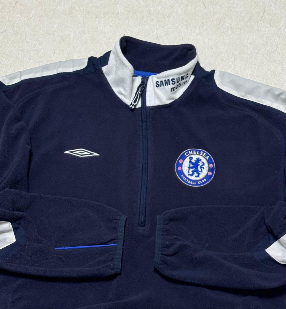 アンブロ　チェルシー　ハーフジップ　フリース