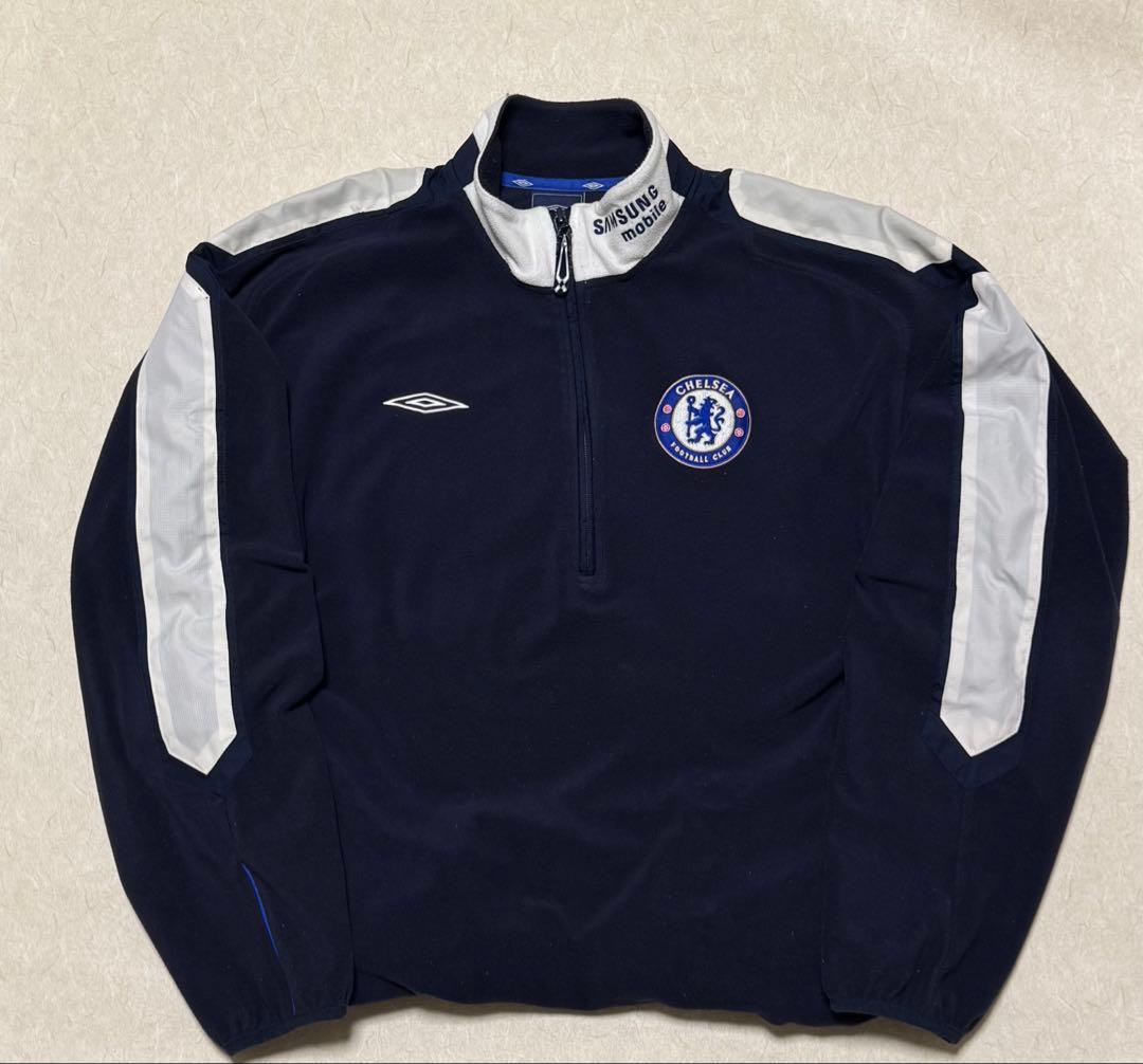 アンブロ　チェルシー　ハーフジップ　フリース