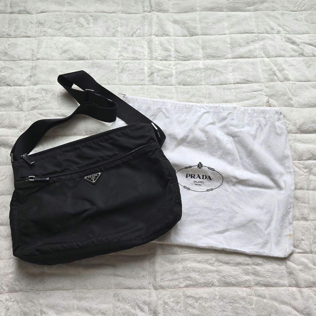 PRADA プラダ テスート ナイロン ショルダーバッグ 保存袋付き ブラック