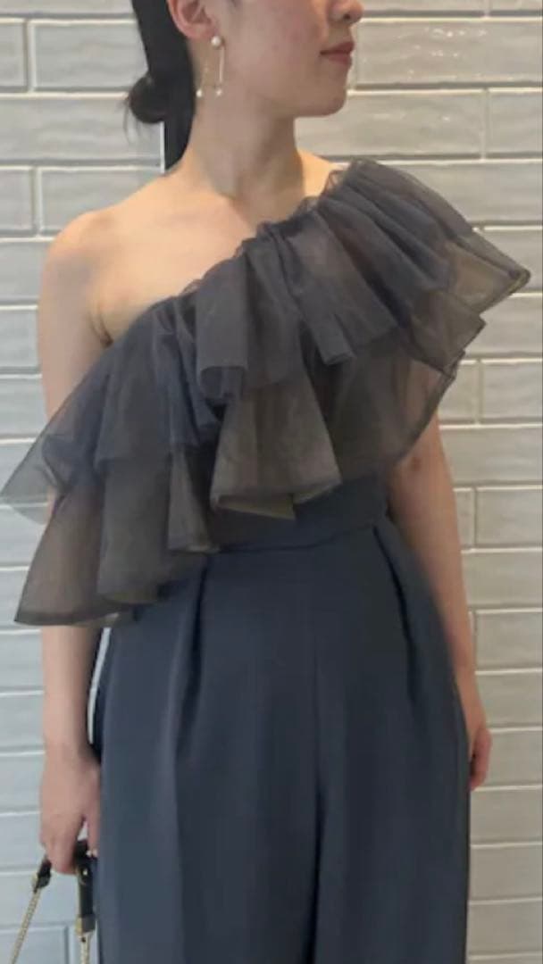 ☆新品☆LAGUNAMOON 人気のチャコールグレーパンツドレス　ラグナムーン