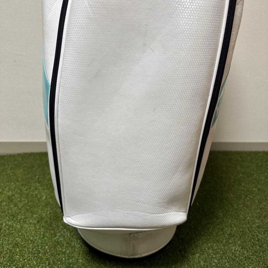 PUMA プーマ 2022年モデル キャディバッグ 9型 ホワイト/ターコイズ