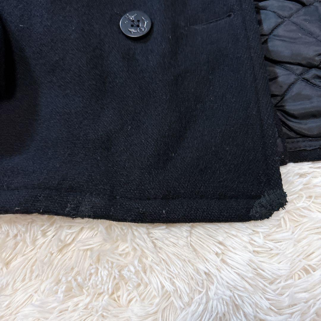 SCHOTT ピーコート キルティング 740N ヴィンテージ 黒USA L