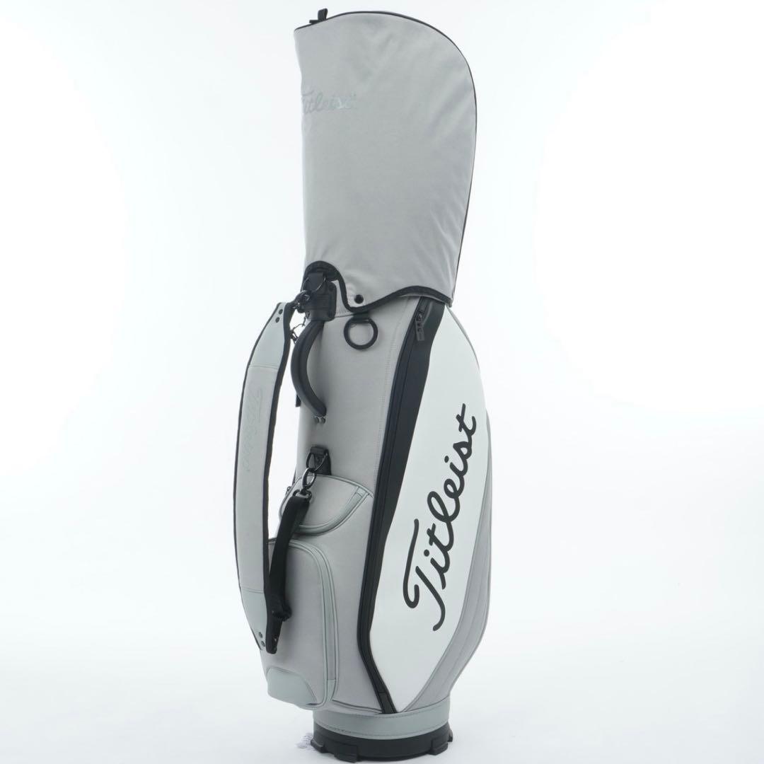 新品 Titleist グレー パースート キャディバッグ フード付き