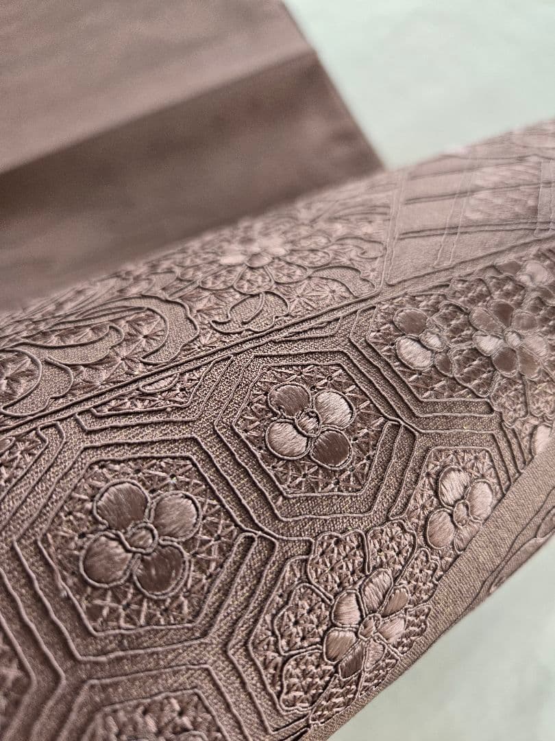 新品❤極上質◾汕頭刺繍袋帯◾お太鼓柄