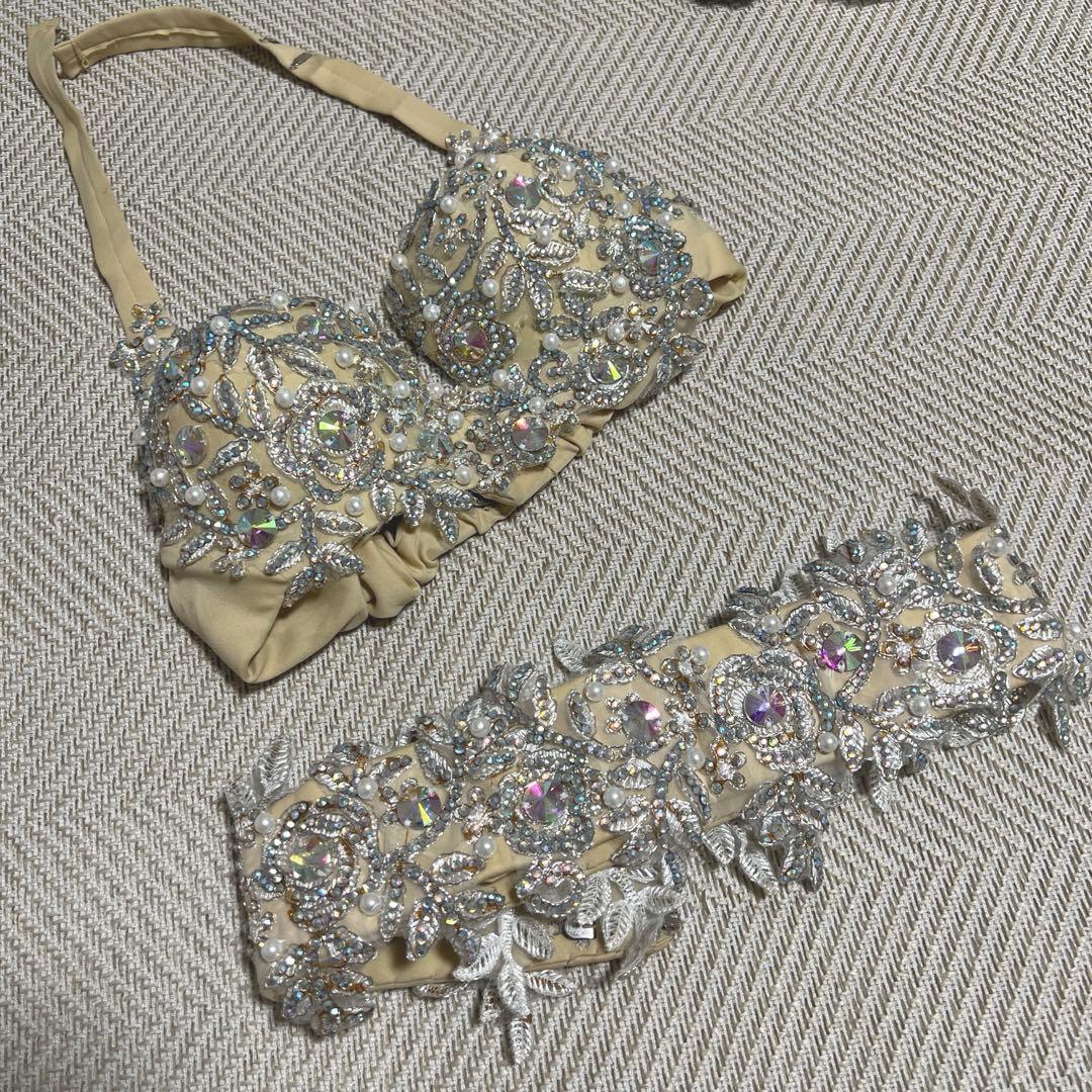 ベリーダンス衣装　ブラ＆ベルト　ブラベルトＳサイズ
